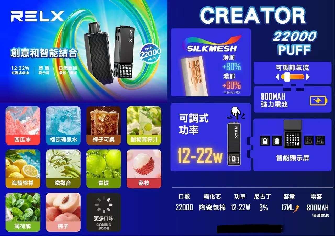 RELX CREATOR 悅刻機木 主機/煙彈